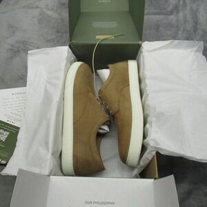 Nisolo Mens Shoe 11.5 Tobacco Suede Leather Diego Everyday Sneakers $150 NEW